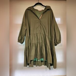 Free People Teal Mini Dress